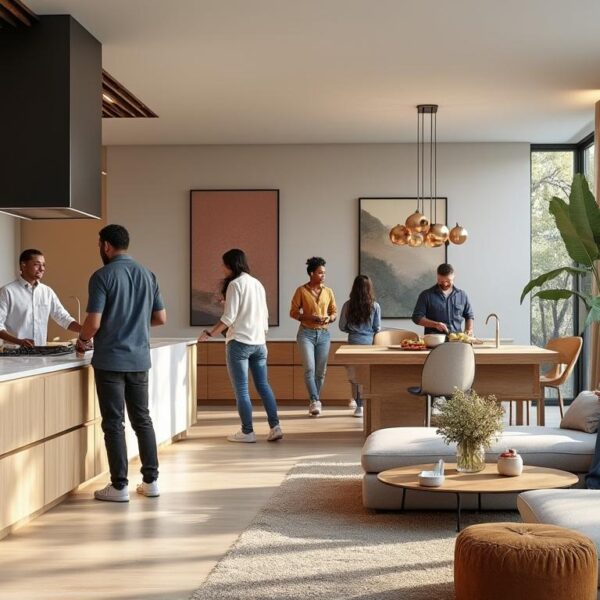 découvrez comment une cuisine ouverte peut créer un espace convivial et chaleureux, favorisant les échanges et la proximité entre les habitants de la maison.