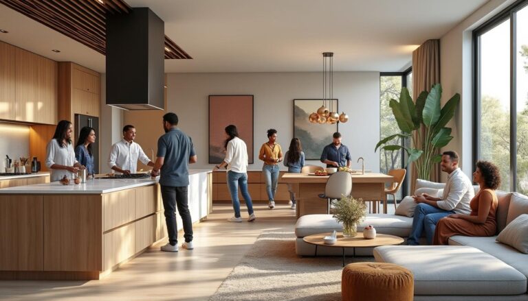 découvrez comment une cuisine ouverte peut créer un espace convivial et chaleureux, favorisant les échanges et la proximité entre les habitants de la maison.