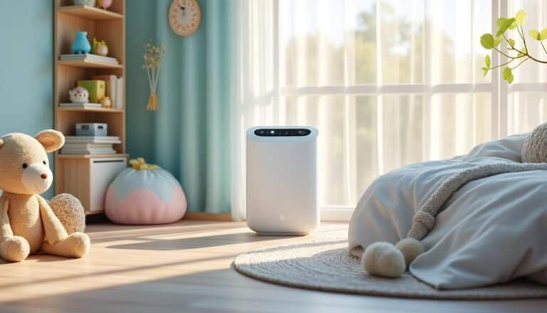 le purificateur d'air efficace pour éliminer les allergènes dans les chambres d'enfants, assurant un air sain et pur pour le bien-être des plus jeunes.